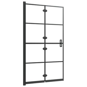 Douchewand inklapbaar 80x140 cm zwart 4