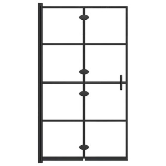 Douchewand inklapbaar 80x140 cm zwart 5