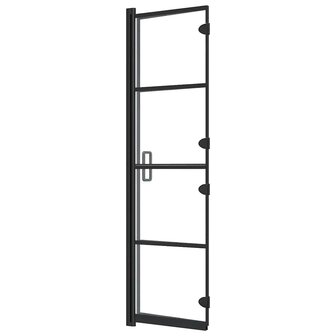 Douchewand inklapbaar 80x140 cm zwart 6