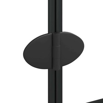 Douchewand inklapbaar 80x140 cm zwart 8