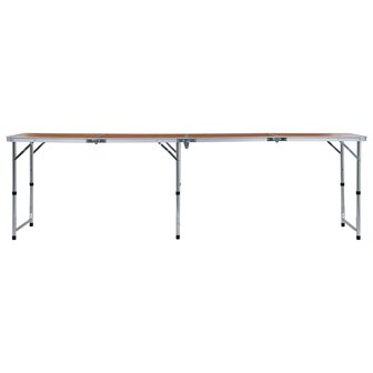 Campingtafel inklapbaar 240x60 cm aluminium 2