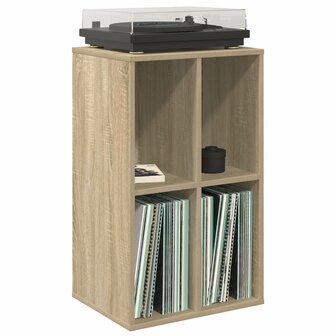 Platenkast Sonoma Eiken 44,5 x 36,5 x 74,5 cm Bewerkt hout 3