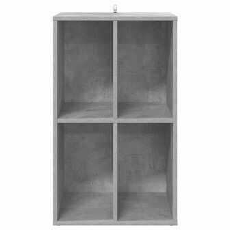 Platenkast Betongrijs 44,5 x 36,5 x 74,5 cm Bewerkt hout 4