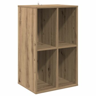 Platenkast Artisanaal eiken 44,5 x 36,5 x 74,5 cm Bewerkt hout 2