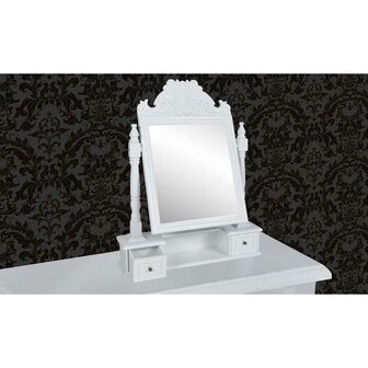 Kaptafel met draaiende rechthoekige spiegel MDF  2