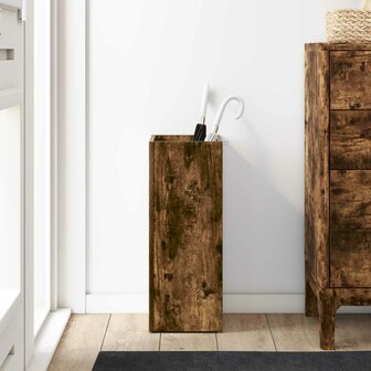 Paraplustandaard Gerookt eiken 25 x 24,5 x 64 cm Bewerkt hout 4