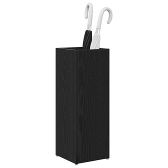 Paraplustandaard Zwart Eiken 20 x 20 x 55,5 cm Bewerkt hout 3