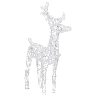 Kerstrendieren 2 st 80 LED&amp;apos;s acryl koudwit 6