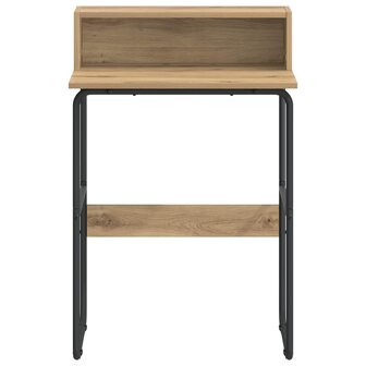 Bureau met opbergruimte Artisanaal eiken 60 x 50 x 91 cm 3