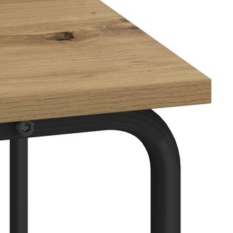 Bureau met opbergruimte Artisanaal eiken 60 x 50 x 91 cm 7