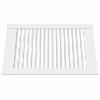 Kastdeuren met lamellen 4 st 61,5x39,4 cm grenenhout wit 3