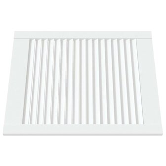Kastdeuren met lamellen 2 st 61,5x49,4 cm grenenhout wit 3