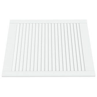 Kastdeuren met lamellen 4 st 69x59,4 cm massief grenenhout wit 3