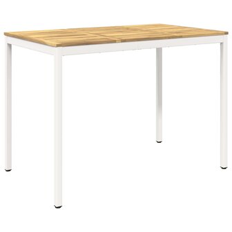 Tuin Bartafel Wit 147 x 88,5 x 105 cm Massief Acaciahout 2