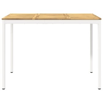 Tuin Bartafel Wit 147 x 88,5 x 105 cm Massief Acaciahout 3