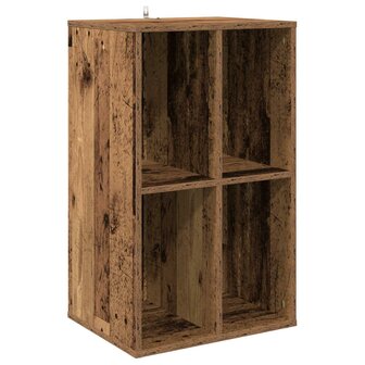 Platenkast Eikenhout 44,5 x 36,5 x 74,5 cm Bewerkt hout 2