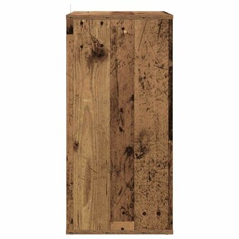 Platenkast Eikenhout 44,5 x 36,5 x 74,5 cm Bewerkt hout 5