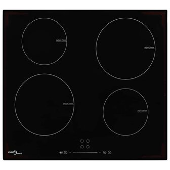 Inductiekookplaat met 4 kookzones aanraakbediening 7000 W glas 1