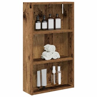 Badkamerwandkast Oudhout 40 x 14 x 70 cm Geconstrueerd hout 3