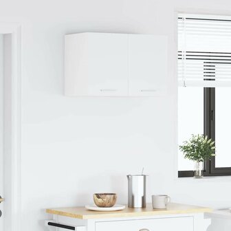 Hangkast Wit 30 x 31 x 40 cm Bewerkt hout 4
