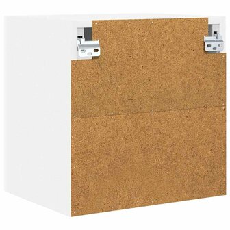 Hangkast Wit 40 x 31 x 40 cm Bewerkt hout 8