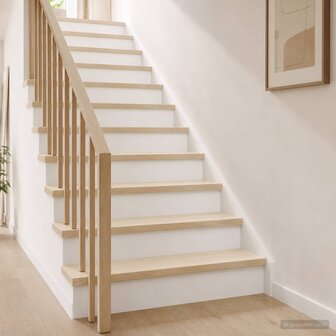 traptreden 2 st 70 x 25 x 2 cm Wit Massief Eikenhout 1