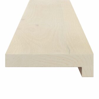 traptreden 2 st 70 x 25 x 2 cm Wit Massief Eikenhout 4