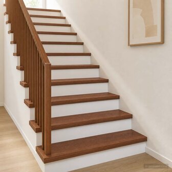 traptreden 2 st 70 x 25 x 2 cm Donkerbruin Massief Eikenhout 1