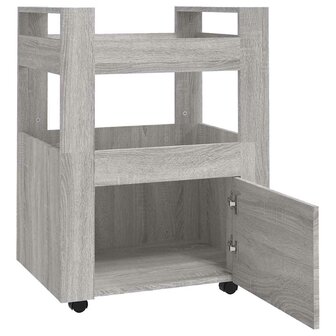 Keukentrolley 60x45x80cm bewerkt hout grijs sonoma eikenkleurig 5