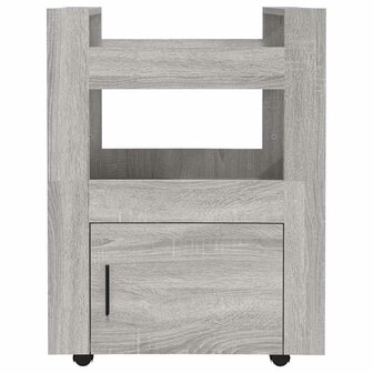 Keukentrolley 60x45x80cm bewerkt hout grijs sonoma eikenkleurig 6