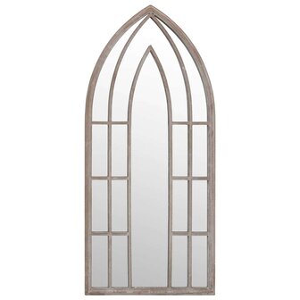 Spiegel 100x45 cm ijzer zandkleurig 2
