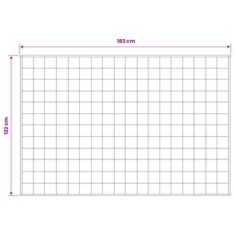Verzwaringsdeken Wit 122 x 183 cm 9 kg 100% Katoen 205T 7