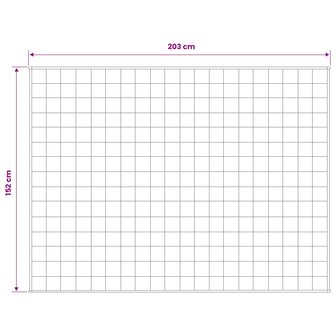 Verzwaringsdeken Wit 152 x 203 cm 7 kg 100% Katoen 205T 7