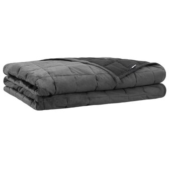 Verzwaringsdeken Antraciet 140 x 200 cm 10 kg 100% Katoen 205T 2