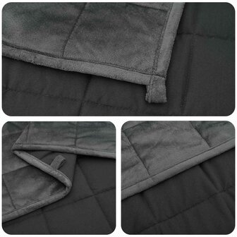Verzwaringsdeken Antraciet 152 x 203 cm 7 kg 100% Katoen 205T 5