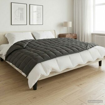 Verzwaringsdeken Antraciet 120 x 180 cm 5 kg 100% Katoen 205T 1