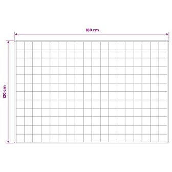 Verzwaringsdeken Wit 120 x 180 cm 9 kg 100% Katoen 205T 7