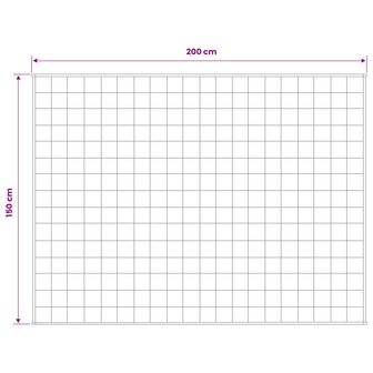 Verzwaringsdeken Wit 150 x 200 cm 7 kg 100% Katoen 205T 7