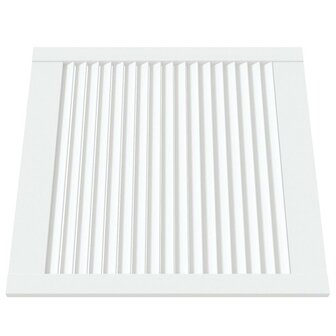 Kastdeuren met lamellen 4 st 61,5x59,4 cm grenenhout wit 3