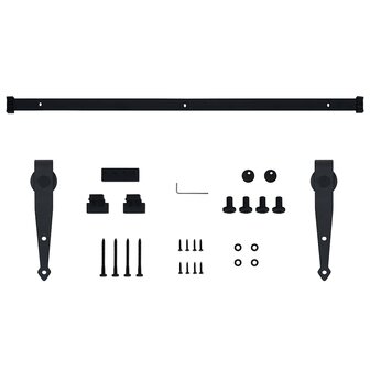 Ophangset voor minischuifdeur 152 cm koolstofstaal 5