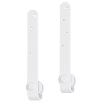 Ophangset voor minischuifdeur 183 cm koolstofstaal wit 5