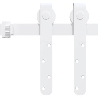 Ophangset voor minischuifdeur 200 cm koolstofstaal wit 3