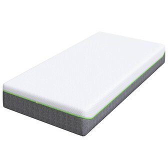 Matras Medium zacht 80 x 160 cm Wit en Grijs 4
