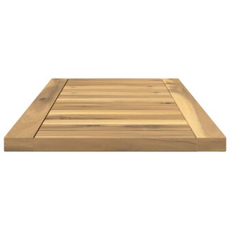 Tafelblad 60,5 x 30 x 2 cm Rechthoekig Massief Acaciahout Wit 5