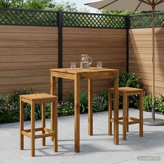 Tuin Bartafel Naturel 70 x 68,5 x 105 cm Massief Acaciahout 1
