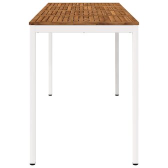Tuin Bartafel NAARDEN Natuurlijk en Wit 196 x 80,5 x 105 cm 4