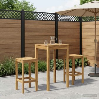 Tuin Bartafel Wit 60 x 60,5 x 105 cm Massief Acaciahout 1