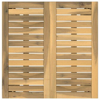 Tuin Bartafel Wit 60 x 60,5 x 105 cm Massief Acaciahout 4