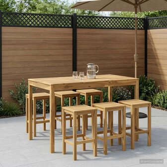 Tuin Bartafel Wit 147 x 88,5 x 105 cm Massief Acaciahout 1