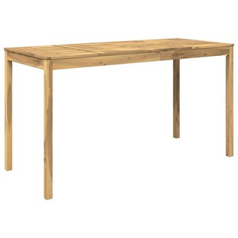 Tuin Bartafel Wit 196 x 80,5 x 105 cm Massief Acaciahout 2